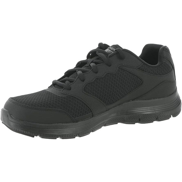 Чоловічі кросівки Skechers Flex Advantage 4.0 - чорні, шкіра, сітка, PU оздоблення