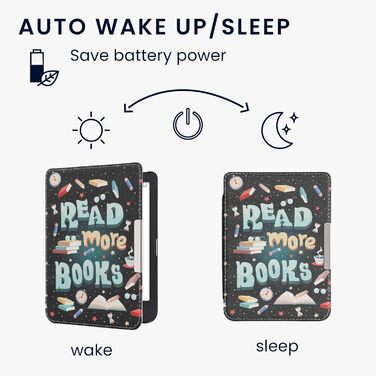 Чохол-книжка kwmobile для Tolino Shine 3 - яскравий чохол для eReader, блакитний, жовтий, зелений