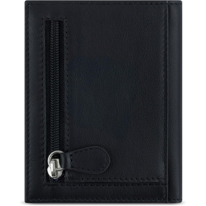 Гаманець Bugatti Secure Slim Mini з RFID-захистом, шкіряний, коричневий - компактний картхолдер з монетником