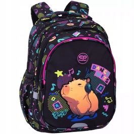 Багатовідсіковий шкільний рюкзак CoolPack, чорний, багатоколірний