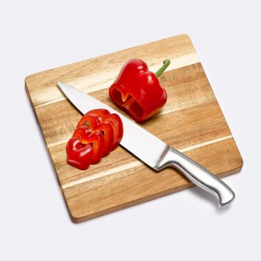 4-Pack Acacia Cutting Boards | 4 Large Kitchen Boards Made of Sustainable Acacia Wood | Discover Oiled Wooden Cutting Boards for Kitchen & Catering