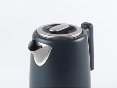 Електричний чайник Salter Marino 1.7L з функцією швидкого кип'ятіння 3KW, знімний фільтр від накипу, поворотна база 360°, захист від сухого кип'ятіння, автоматичне вимкнення (UK-штекер)