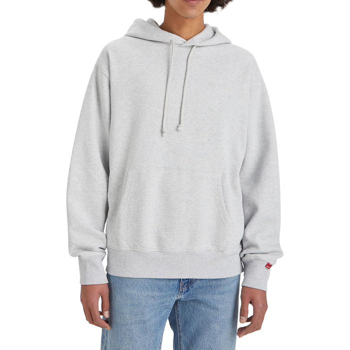 Чоловічий капюшонний світшот Levi's Authentic, сірий світло-сірий (XS)