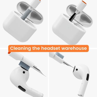 Набір для чищення клавіатури та навушників: 22 в 1. Підходить для AirPods, ноутбуків, моніторів, телефонів.