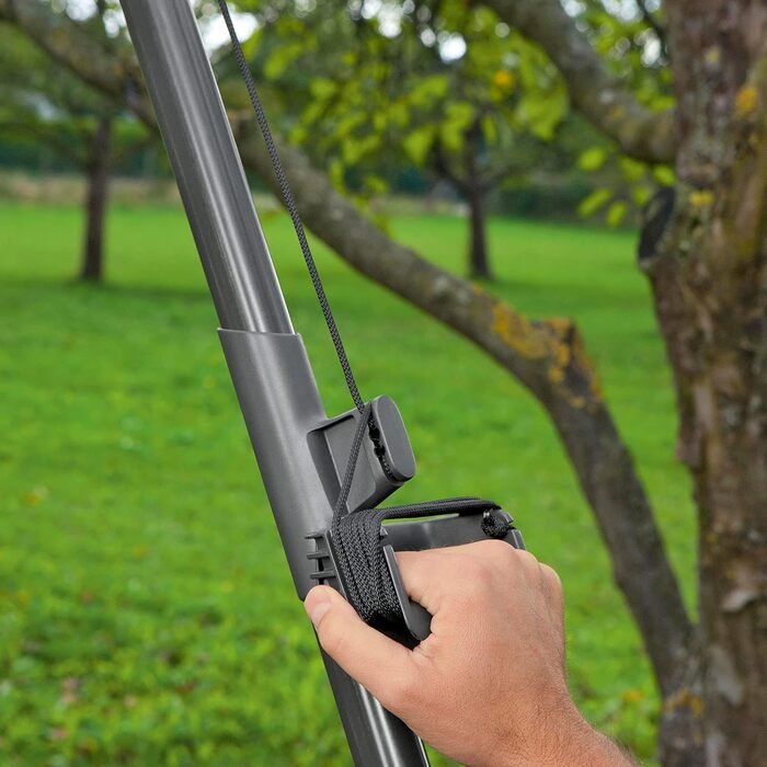 Gardena combisystem Bypass Tree Shear: Pruning shear with 5-fold roller gearing for effortless cutting of branches up to 35 mm in diameter, with a 4.7 m tear-resistant pull cord and D-handle (298-20)