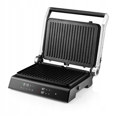 Електричний гриль Transa Electronics DualPlate, чорний, 2200 Вт, з регулюванням температури
