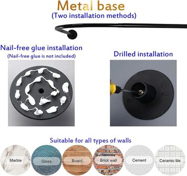Штанга для душу, штанга для завіси для душу L-подібної форми, розширювана штанга з нержавіючої сталі 304 для ванної кімнати, без свердління (90-130см x 90-130см, Чорний)