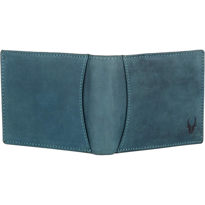 Чоловічий шкіряний гаманець WildHorn Antlers Hunter Blue