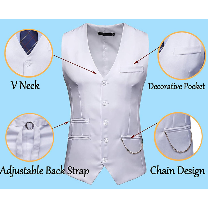 Чоловіча жилетка RONGKIM Showu з паєтками, Slim Fit, для вечірки/весілля, елегантний костюмний стиль, чорна