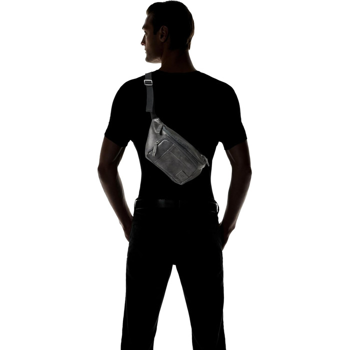 Чоловіча поясна сумка Camel Active Laos (Чорна)