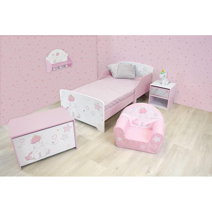 Ящик для іграшок Fun House 713050 Єдиноріг, для дітей від 3 років, біло-рожевий