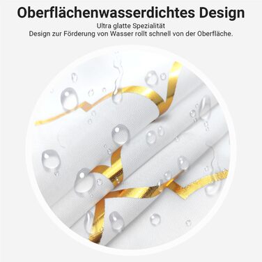 Штора для душу 180x200 см Phnom Penh Квіти, антигрибкова, водовідштовхувальна, поліестер, з кільцями (1 шт)