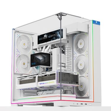 Ігровий корпус Thermalright A70 VISION White ATX з LCD-дисплеєм 9.16'', панорамною підсвіткою та підтримкою 8 вентиляторів