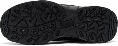 Черевики безпеки LARNMERN для чоловіків та жінок, SRC, антистатичні, з металевим носком, захист від проколів, легкі, комфортні, дихаючі, 49 EU, чорний