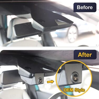 Відеореєстратор Fitcamx для VW ID.3 (2020-2026) та Seat Cupra Born, 4K UHD 2160P, WiFi, нічна зйомка, OEM дизайн, G-сенсор, циклічний запис, WDR, Plug & Play, з карткою пам'яті 64 ГБ