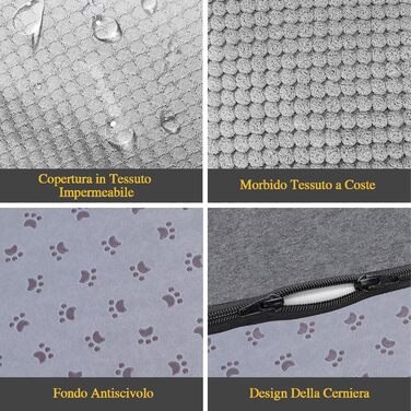 Сходинка для собак Masthome: 4 сходинки, губка, знімна та миюча оббивка, для ліжка/софи, антиковзка (сіра)