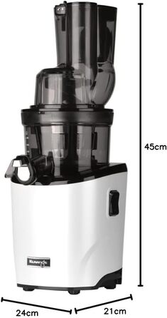 Соковижималка Kuvings REVO830 електрична, повільного віджиму, для цілих фруктів і овочів, 240 Вт, біла матова