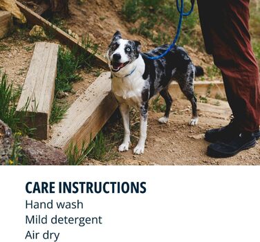 RUFFWEAR Knot-a-Leash, reflective rope dog leash with carabiner clip, length: 1.5 m, strength: 7 mm, Obsidian Black
