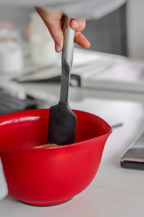KitchenAid Premium Stainless Steel Dough Scraper with Silicone Dough Spatula Head