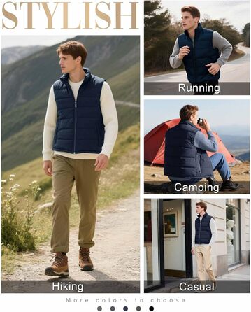 Чоловіча степкова жилетка 33000ft - тепла спортивна жилетка для туризму, гольфу, їзди на конях та активного відпочинку. Водовідштовхуюча жилетка з 4 кишенями. Колір: темно-синій, розмір S