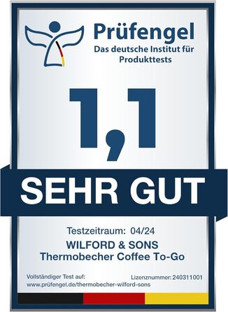Термокружка для кави To-Go з нержавіючої сталі 360 мл - термокружка з подвійними стінками, без BPA, витримує 4 години гарячим та 8 годин холодним, ізольована вакуумна кружка для напоїв, подорожей, кави, чаю | Темно-блакитний колір, поворотний замок 360°