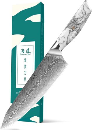 Японський ніж SHANGDAO Kiritsuke 20 см, 67 шарів сталі, ніж шеф-кухаря для кухні, суші