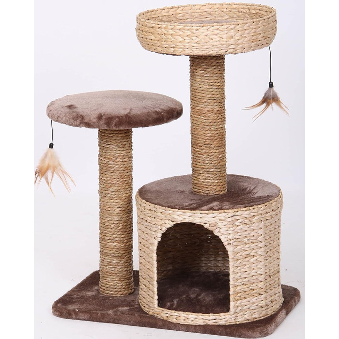 Croci C6020457 Scratching Post Natural Larix, 60 x 38 x 80.5 cm