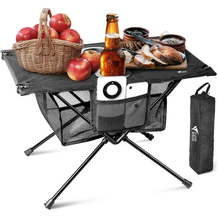 Складаний туристичний столик Zune Lotoo для кемпінгу, пікніків та риболовлі (60x40x40 см)