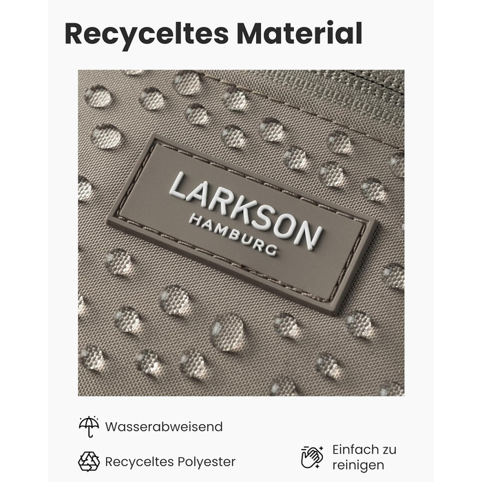 Поясна сумка LARKSON для жінок та чоловіків, м'ятного кольору - Finn. Ідеальна для спорту, активного відпочинку, міста, фестивалів. Стильна сумка через плече, водонепроникна (Gravel)