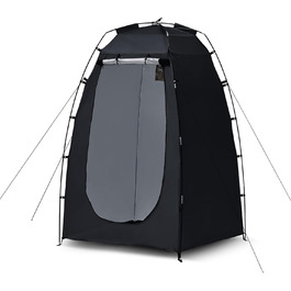 CLIPOP Pop-Up Tent - Waterproof, Lightweight, 1-Layer Spring Camping Tent - Easy Setup for Beach, Hiking, Festival, Outdoor - Black