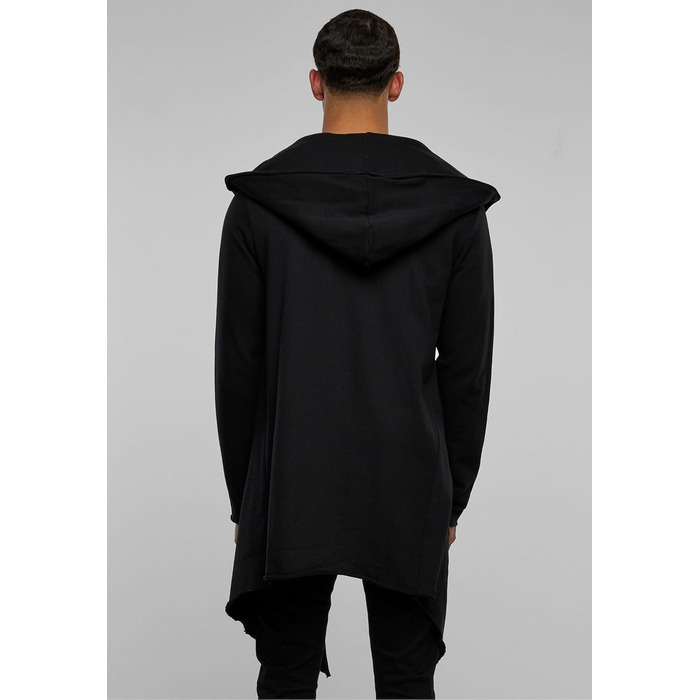 Кардиган чоловічий з капюшоном Urban Classics Open Edge, чорний, XL