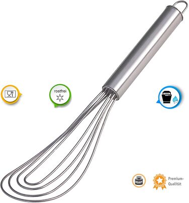 Віск Kerafactum зі сталі, 26 см - для збивання та приготування їжі