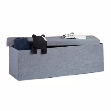 Relaxdays Foldable Bench Linen