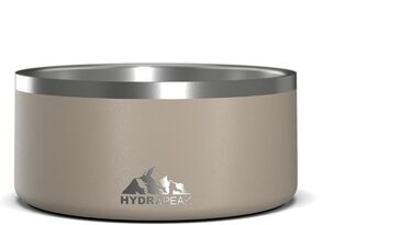 Миска для собак Hydrapeak, неслизька з нержавіючої сталі, велика та маленька, 907 мл / 1,8 л, Graphite (Графіт)