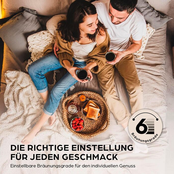 Тостер GOURMETmaxx Kurzschlitz для 2 тостів | Антрацитовий колір, 6 рівнів підсмажування, таймер, підставка для бургерів, функція підігріву | Електричний тостер з сенсорним дисплеєм