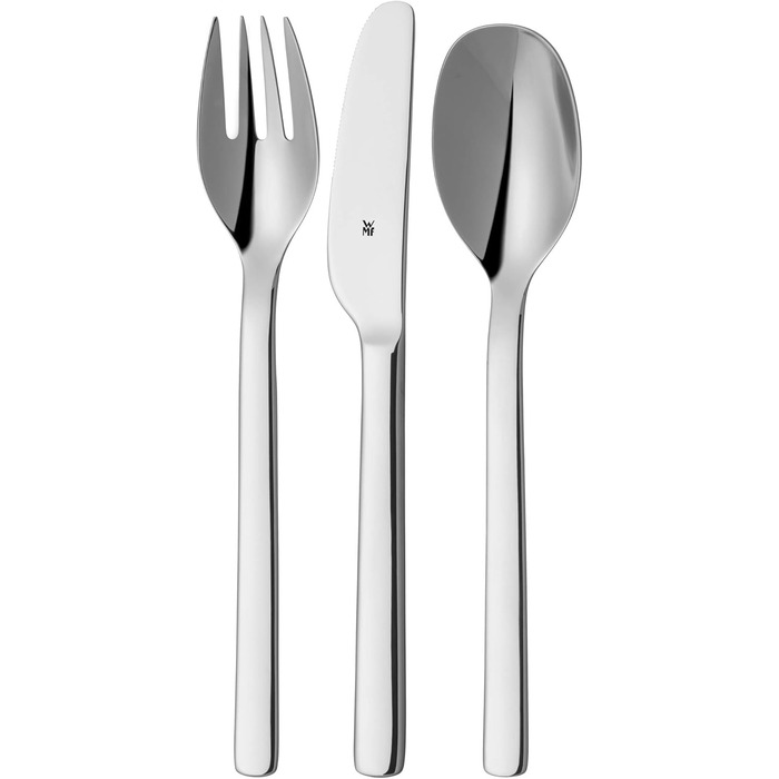 WMF my2Go Stainless Steel Cutlery Set, 8-Piece, Outdoor Travel Cutlery Set for 1 Person, Camping Cutlery with Case, Hiking Cutlery Environmentally Friendly, Straw, Cleaning Brush, Camping Accessories Gift