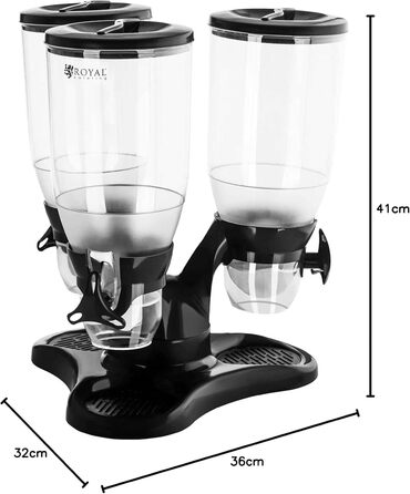 Дозатор для мюслі Royal Catering RCCS-9L/3 – 3 x 3 л, для кав'ярень та ресторанів