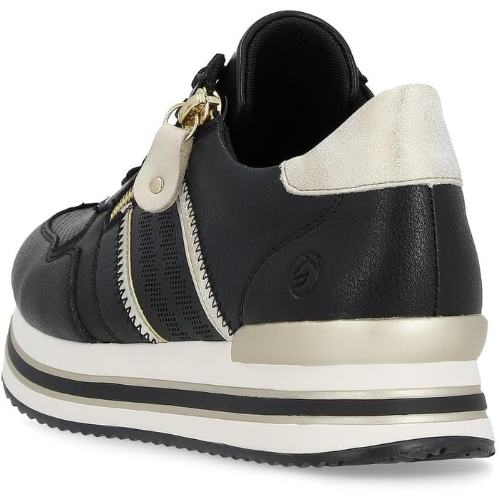 Жіночі кросівки Remonte D1318 – чорні, напівчеревики, знімні устілки (41 EU)