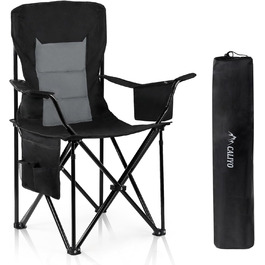Складний туристичний стілець Caliyo: зручний, міцний, для кемпінгу, відпочинку на природі та дому. Витримує до 120 кг. Різні кольори.