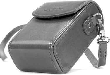 Сумка для фотоапарата MegaGear Panasonic Lumix DC-ZS70/LX10/ZS60/ZS100/LX15/TZ95/TZ90/TZ80/TZ100 сіра шкіряна з ременем