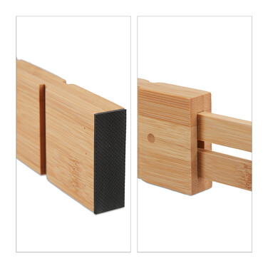 Relaxdays Drawer Dividers made of Bamboo