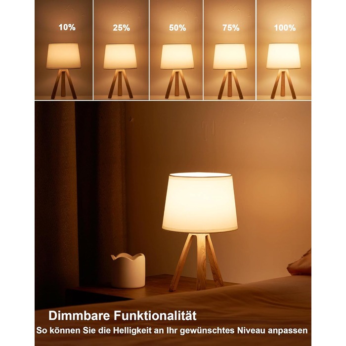 LED-лампа Egobasic настільна бездротова з пультом, таймером, регулюванням яскравості, акумулятором, змінним кольором, для спальні, кухні, вітальні (тринога з харчової смоли)