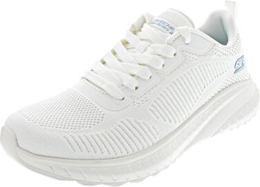Жіночі кросівки Skechers Bobs Squad Chaos Face Off, білі, розмір 38.5 EU, Engineered Knit