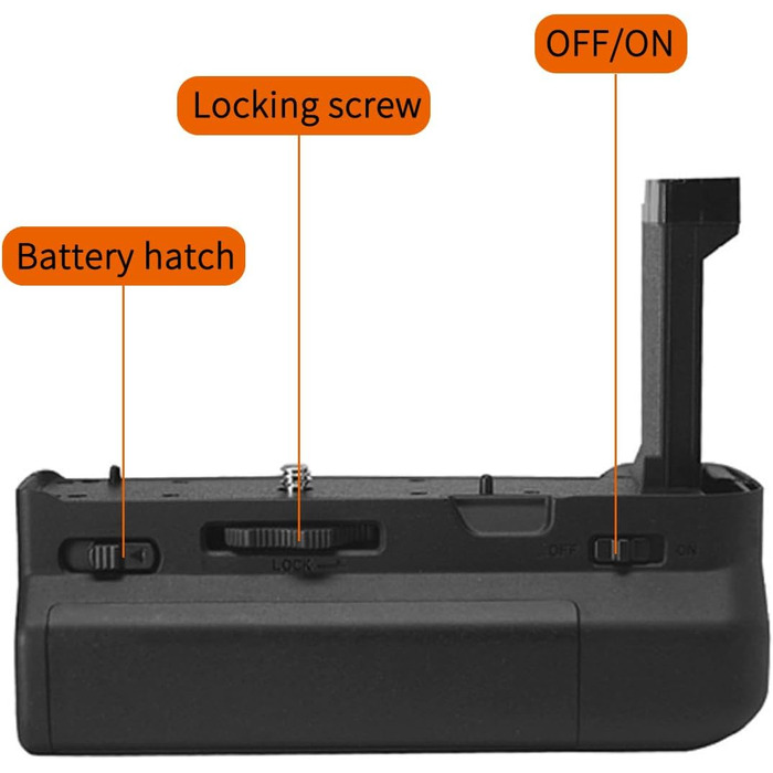 Вертикальний хват для Canon EOS RP/R8: тримач акумулятора 2 x LP-E17 | QUMOX