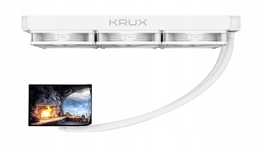 Рідинне охолодження процесора Krux HydroArc 360 White
