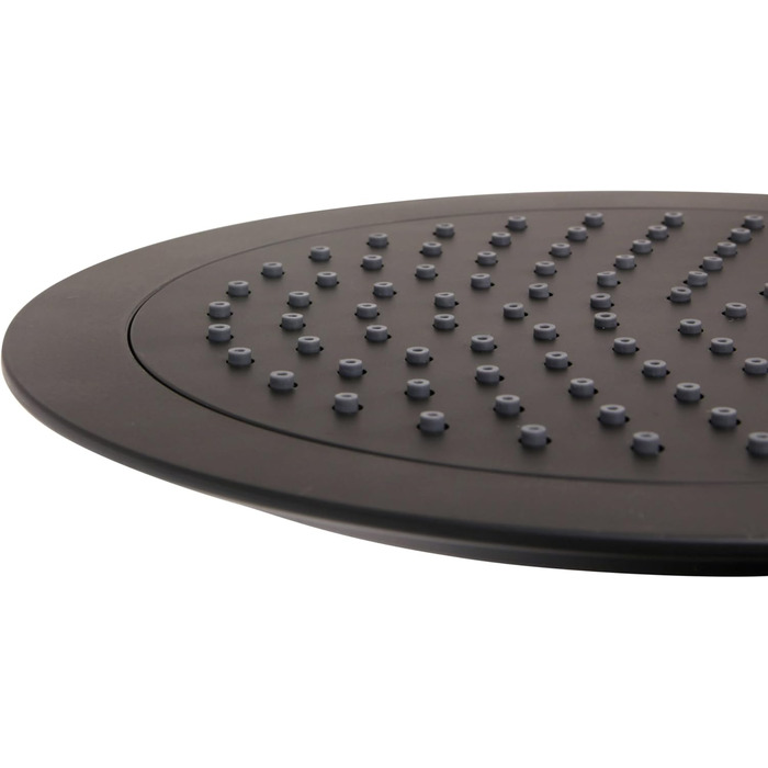 aquaSu® Shower Set Acana | Black | Showerhead: 3 spray patterns, pattern change via button & 12 cm spray plate | 150 cm metal shower hose | 60 cm shower rod | slider | anti-limescale nozzles | 72288 9 (Black - Bacila - Showerhead 24 Cm)
