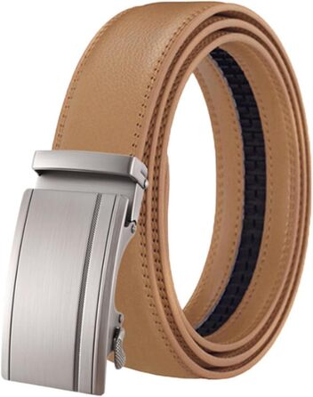 Чоловічий шкіряний ремінь на автоматичній застібці - білий, 115 см. Ідеально для бізнесу та костюма. Ширина 3.5 см. Доступні також інші кольори: хакі, 130 см.