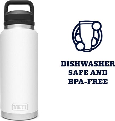 Термос-пляшка YETI Rambler 1 л, вакуумна ізоляція, нержавіюча сталь, герметична кришка з носиком, колір Антрацит