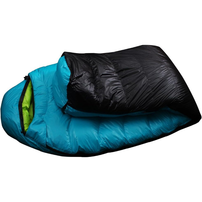 Сплячий мішок LMR Outdoor ultraleichter Mumien для кемпінгу, блакитний, з компресійним мішком