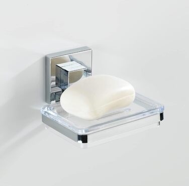 WENKO Vacuum-Loc® Soap Holder Quadro Stainless Steel